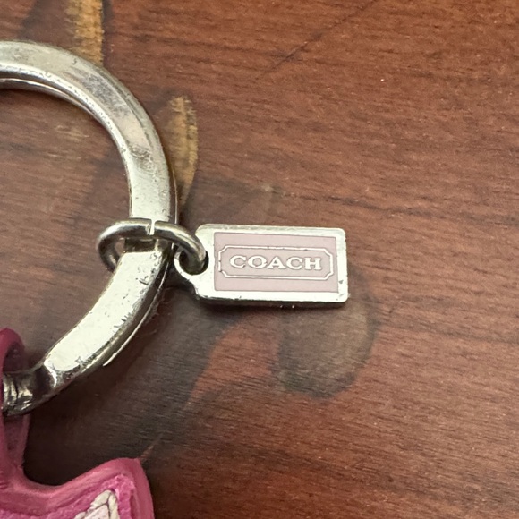 Coach Pink Owl Keychain with Heart - Picture 2 of 4